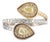Effy Canare 18k Two Tone Gold White & Yellow Gold 0.75ctw Diamond Cocktail Ring For Sale