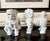Ceramic Mid-Century Japanese Blanc De Chine Shishi Lion Dogs - Staffordshire Style Standing Pair For Sale - Image 7 of 12
