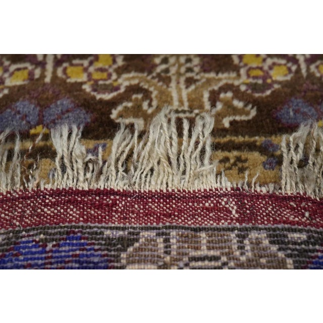 Vintage Turkish Rug 1'8'' x 3'9'' For Sale - Image 10 of 12