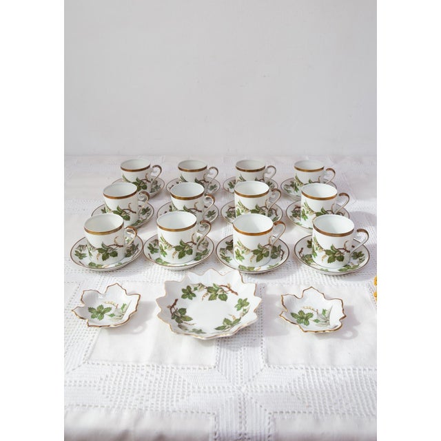 Forest Green Swedish Vinranka Coffee Service for 12 in Porcelain from Hackefors, 1970s, Set of 27 For Sale - Image 8 of 8