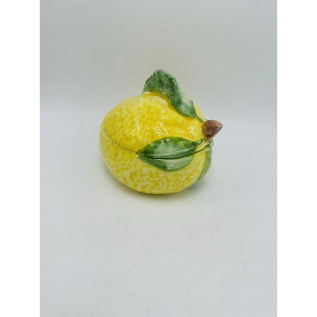1980s Vintage Vietri Lemon Dish For Sale - Image 5 of 6