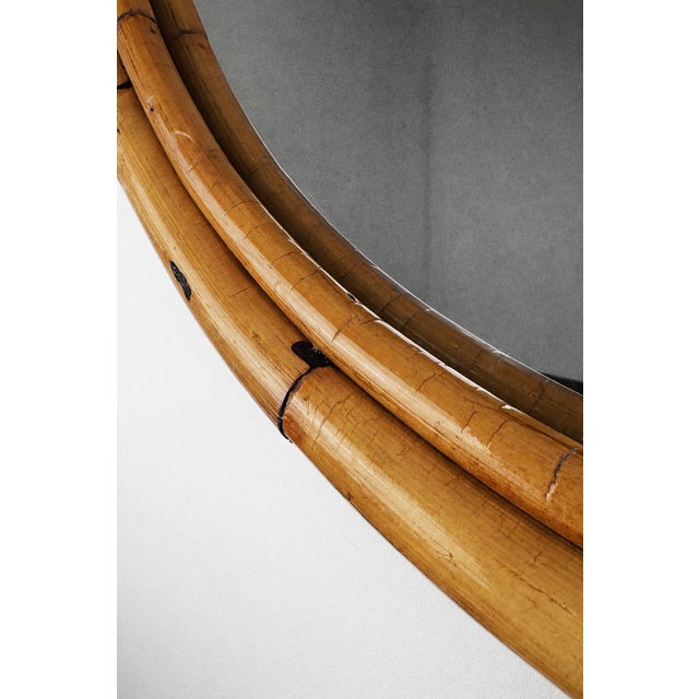 Mid-Century Modern Porthole Style Mirror, Italy, 1960s For Sale - Image 3 of 7