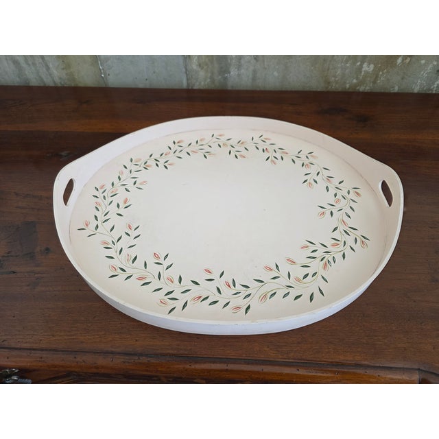 French Artisans De Provence France Hand-Painted 19" Dresser Tray For Sale - Image 3 of 8