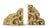 Contemporary Lotus Brass Bookstands by Maeve, Set of 2 For Sale - Image 3 of 10