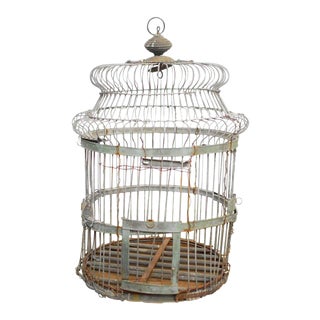 19th Century French Zinc Bird Cage For Sale