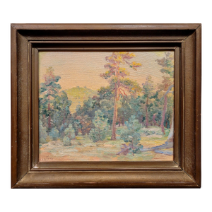 Charles Fries -Laguna Mountains Landscape - c.1910 Impressionist Oil Painting