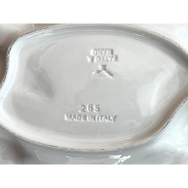 Italian Ceramic Platter With Embossed Lemons For Sale - Image 10 of 11