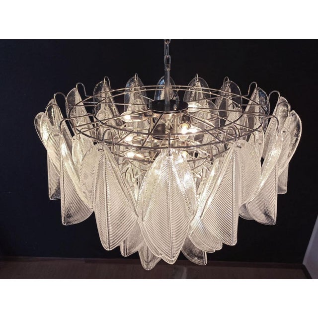 Vintage Italian Murano Chandelier with 57 Glass Rondini, 1990s For Sale - Image 12 of 17