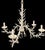 Vintage Coral Five Light Chandelier For Sale - Image 4 of 5