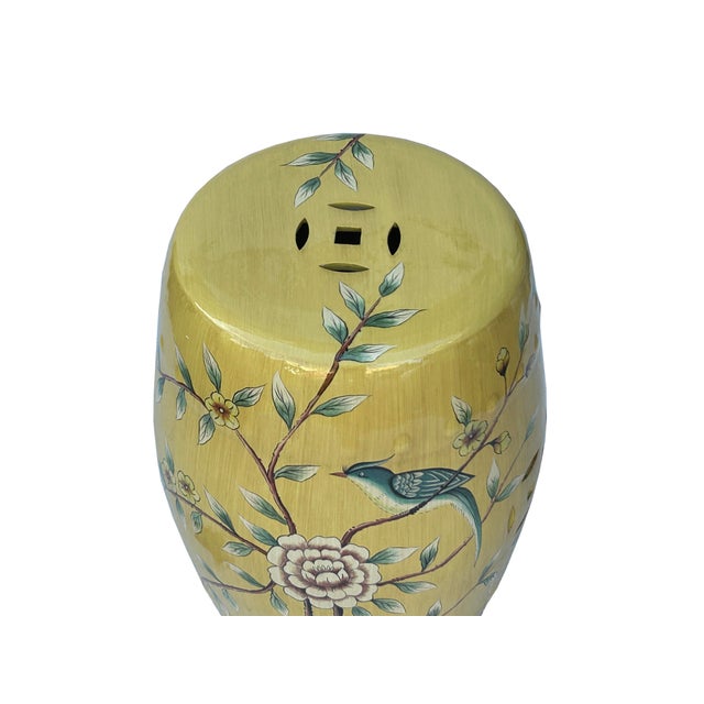 Elevate your living space with the timeless elegance of this Chinoiserie-inspired Chinese ceramic garden stool. Featuring...