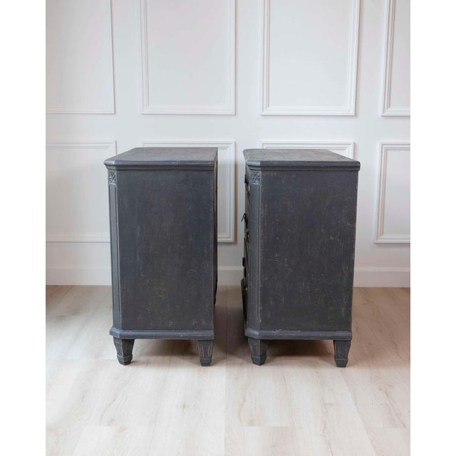 Pair of Swedish 19th Century Painted Chests of Drawers, c. 1850 For Sale - Image 10 of 11