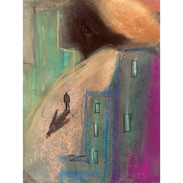 “Man” an original pastel on paper by Erik Sulander, 7x9, signed, Unframed