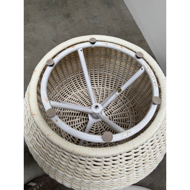 Late 20th Century Pair of Outdoor Swivel Chairs by Palecek For Sale - Image 14 of 15