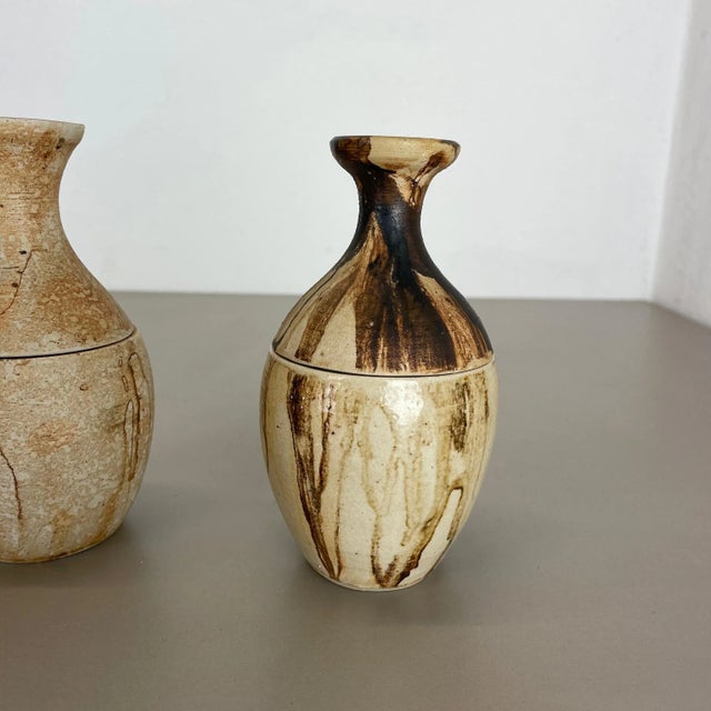 1980s Ceramic Studio Pottery Objects from Gerhard Liebenthron, Germany, 1970s, Set of 2 For Sale - Image 5 of 14