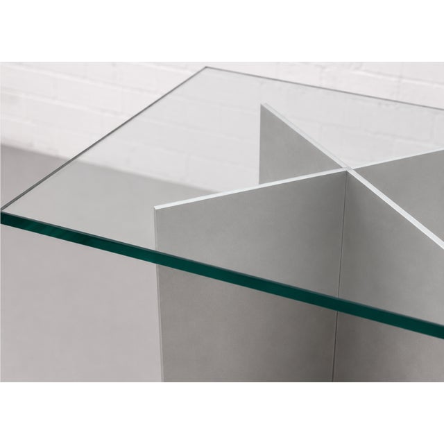 Mid Century Modern Chrome and Glass Side / End Table, Circa 1970s For Sale - Image 9 of 11