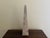 Late 20th Century Neoclassical Marble Obelisk in Variegated Brown and Tan Stone For Sale - Image 10 of 12