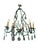 Louis XV Eight-Light Cage Chandelier with Floral Design For Sale - Image 9 of 9