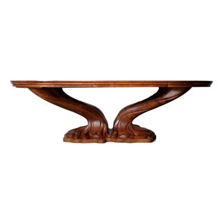 Neo-Art Nouveau Dining Table in Mesquite by Arroyo Design For Sale