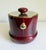 Aldo Tura Oxblood Lacquered Goat Skin Ice Bucket, Italy, 1960s For Sale - Image 10 of 16