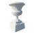 Metal Antique Classical Cast Iron Garden Urn Unsigned C1920 For Sale - Image 7 of 7