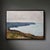 Wood Contemporary Distant Reflected Light at Porthtowan by Jon Doran | Oil on Panel Cornish Cliffs and Calm Sea For Sale - Image 7 of 9