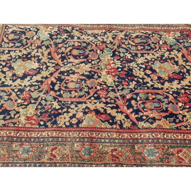 1920s Antique Persian Tabriz Rug-4'7"x 6'6" For Sale - Image 4 of 12