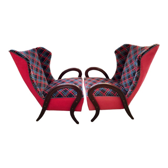 Pair of Italian Modern Lounge Chairs by Paolo Buffa For Sale
