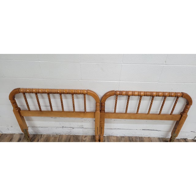 Late 20th Century Antique King Size Jenny Lind Headboard For Sale - Image 5 of 11