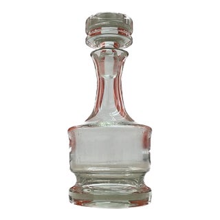 1970s Authentic Svend Jensen "Margit" Danish Modern Crystal Decanter & Stopper For Sale