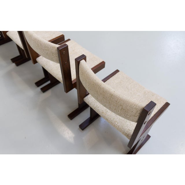 Brutalist Danish Dark Oak Dining Chairs from Gangso Mobler, 1970s, Set of 6 For Sale - Image 13 of 18