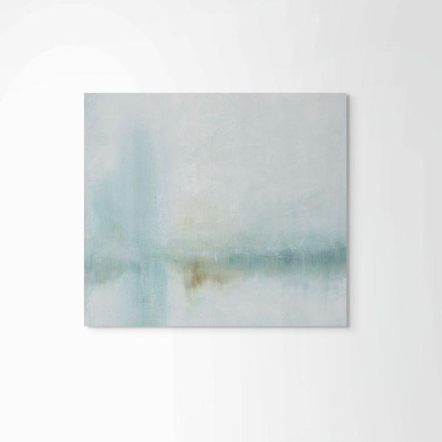 MISTED SHORLINE is a coastal-inspired abstract original art print. Serene and muted. Print is not framed - shown as...