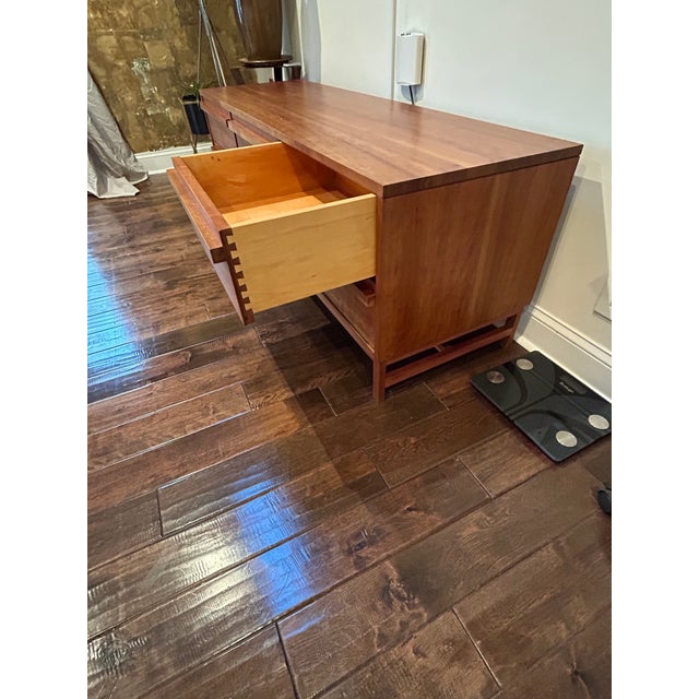 Low Slung Custom Made 6 Drawer Dresser For Sale In Philadelphia - Image 6 of 9