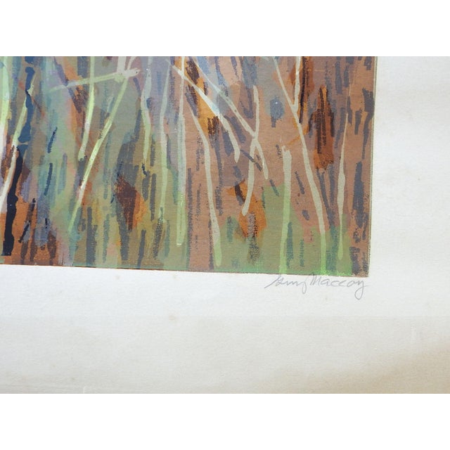 Mid-Century Modern Mid 20th Century Guy MacCoy Black Birds Serigraph Print For Sale - Image 3 of 5