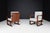 Wood Set of Art Deco Armchairs in Oak Bentwood and New Upholstery, Austria, 1930s For Sale - Image 7 of 16