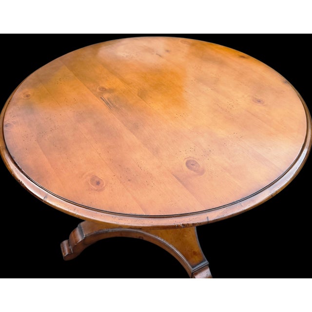 Late 20th Century Late 20th Century Baker Furniture --- Milling Road American Empire Style Breakfast/Center Table For Sale - Image 5 of 10