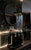 Vintage Post Modern Black Lacquer Sphere Glass Top Karl Springer Style Console Table For Sale - Image 9 of 11