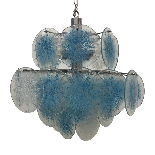Disc Chandelier by Vistosi, 1970s For Sale