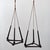 Rustic Vintage Folk Art Bobbin + Cord Plant Hangers, a Pair, Circa 1930s For Sale - Image 3 of 12