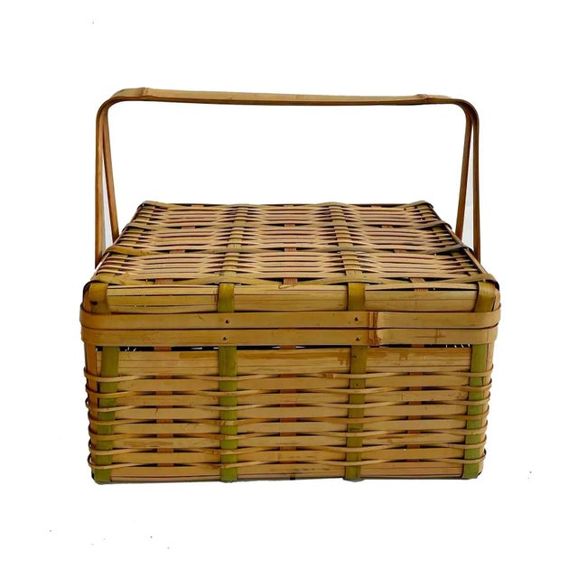 Vintage Picnic Baskets - Set of Three For Sale - Image 4 of 9