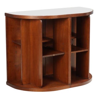 Wooden Cabinet with Glass Top, 1960s-1970s For Sale