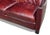 Rich Burgundy Vintage Leather Sofa With Beautiful Patina & Timeless Form - By Crate and Barrell For Sale - Image 11 of 17