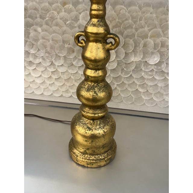 Gilded Balustrade Table Lamp, Vintage For Sale In San Francisco - Image 6 of 12