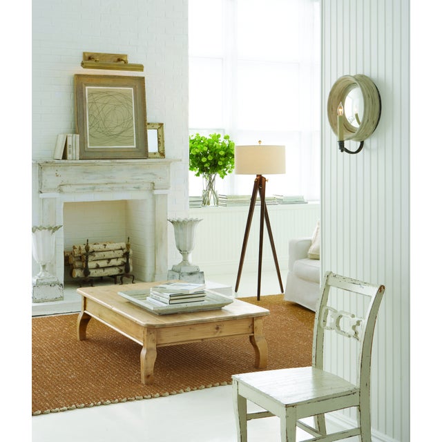 Chelsea Medium Reflection Sconce in Old White Designer: Chapman & Myers Height: 12.25" Extension: 4.5" Backplate: 9.5"...