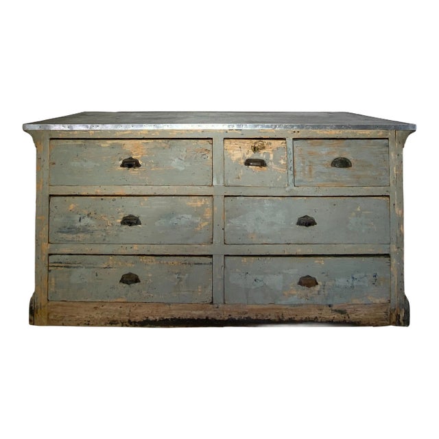 Early 19th Century Painted Store Counter For Sale
