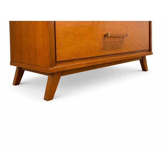 1950s Mainline by Hooker MCM Solid Cherry Bedroom Set "Manhattan Group" Line, 2 Pieces For Sale - Image 10 of 18