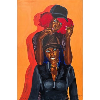 What We Owe to Each Other, Emmanuel Akolo (2022) Acrylic on Canvas For Sale