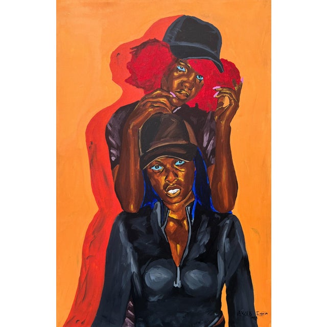 What We Owe to Each Other, Emmanuel Akolo (2022) Acrylic on Canvas For Sale