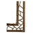 Contemporary Mid 20th Century Modern Organic Rattan and Bamboo Wall Mirror For Sale - Image 3 of 4