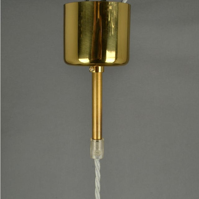 Pendant Lamp in Acrylic Glass, Wire and Brass, 1970s For Sale - Image 12 of 18