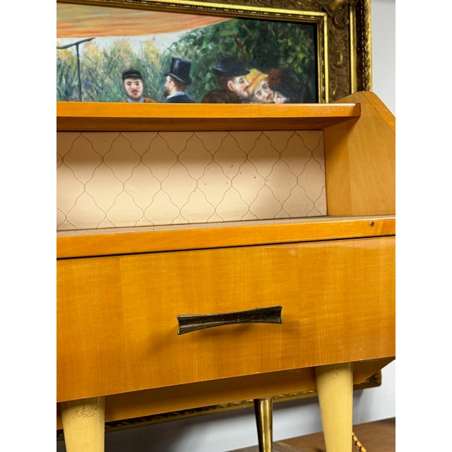 French Sycamore Night Stands - a Pair For Sale - Image 12 of 13